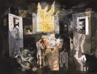 The Burning Aviary, 1943. Please click to see an enlarged image