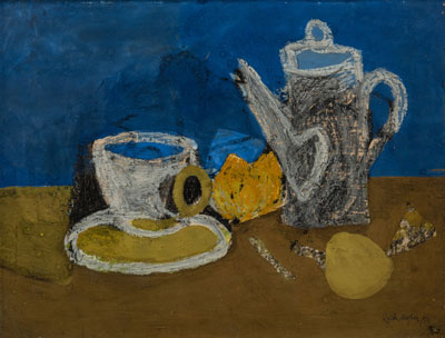 Still Life with Coffee Pot, 1950. Please click to see an enlarged image