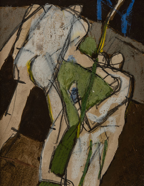 Figures in a Landscape (Slade Study), c 1963. Please click to see an enlarged image