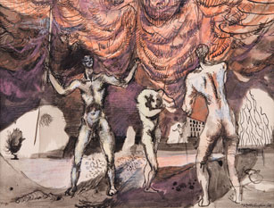 Group of Figures (Visceral), 1941. Please click to see an enlarged image