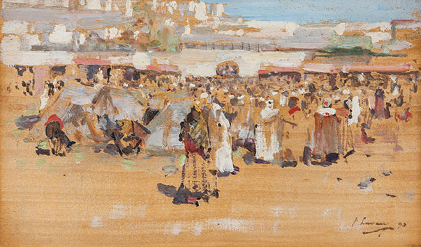 Arab Gathering, 1892. Please click to see an enlarged image